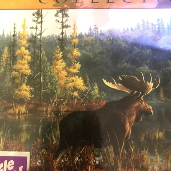 Hautman Brothers Collection Puzzle 1000 Pieces NEW Sealed Black Bay Moose - Picture 3 of 14